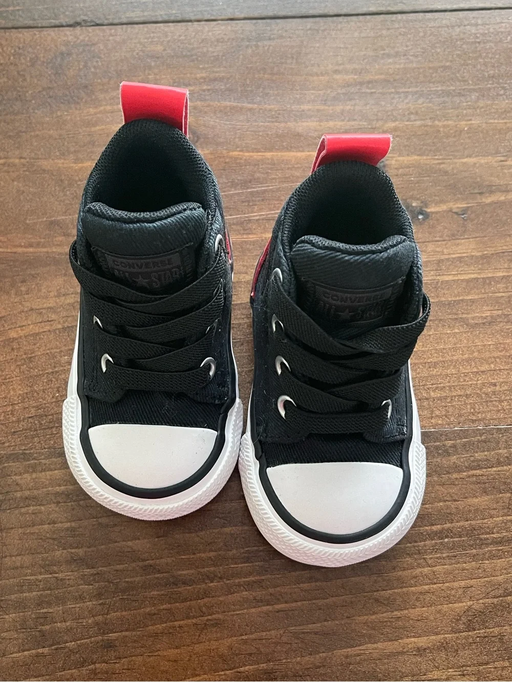 Converse Toddler Mid Black/Punch